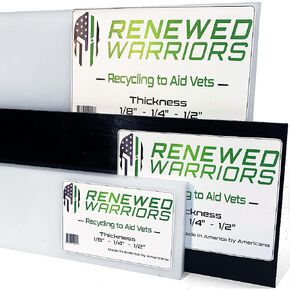 HDPE Sheets - 12" x 12", Black 1/8" Thick High Density Plastic Board Recycled HDPE Sheet 1/8 HDPE Sheet 1/4 HDPE Sheet 1/2 polyethylene hpde Sheet hdpe Plastic Sheet Starboard Star