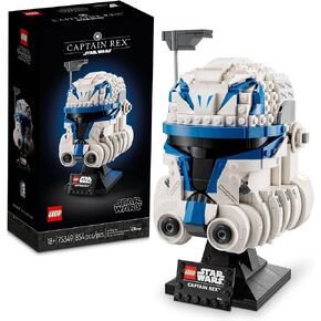 LEGO Star Wars Captain Rex Helmet Set 75349, The Clone Wars Collectible for Adults, 2023 Series Model Collection, Memorabilia Gift Idea