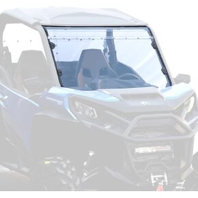 KIWI MASTER Hard Coat Poly Full Windshield Compatible with 2021-2024 Can-Am Commander Accessories Heavy Duty Polycarbonate Scratch Resistant