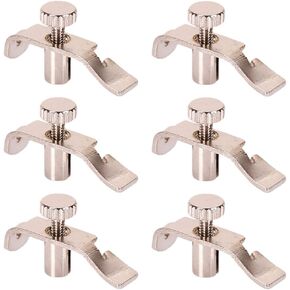 6pcs Stainless Steel Violin Fine Tuner Erhu String Adjusters Premium Erhu Fine Tuners Erhu Adjustment Tools for Violin Erhu Silver