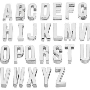 PATIKIL Rhinestone Letters Charm Crystal Alphabet Letters, A-Z Bling Alloy Letter Charm for Bracelets, DIY Crafts, Wristbands