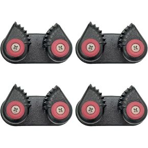 4pcs Cam Cleats, Kayak Cam Cleat Marine Aluminum Anchor Rope Lock Marine Cam Cleat Sailing Sailboat Kayak Canoe Dinghy Accessories Sailing Fast Entry Sailboat Equipment for Sailboat Canoe Sailing