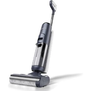 Tineco Floor ONE S5 Smart Cordless Wet Dry Vacuum Cleaner and Mop for Hard Floors, Digital Display, Long Run Time, Great for Sticky Messes and Pet Hair, Space-Saving Design, Blue