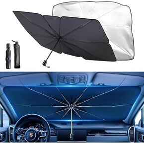 Car Windshield Sun Shade, Summer Car Window Shades, Essential Car Sun Shade, in-Car Car Visor Extender Sun Blocker, Sun Shield for Car Windshield, Lightweight and Portable Design