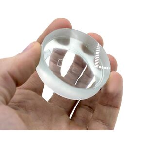 EISCO Double Concave Lens, 50mm Focal Length, 2" (50mm) Diameter - Spherical, Optically Worked Glass Lens - Ground Edges, Polished - Great for Physics Classrooms