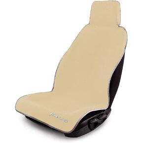 Car Seat Protector Cover Neoprene Premium Durable Quality Waterproof Universal Fit Without Brackets Non-Slip Water Resistant (Beige) in Saudi Arabia