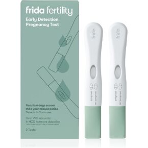 Frida Fertility Early Detection Pregnancy Tests | Easy at Home Pregnancy Tests, Over 99.9% Accurate HCG Test Strips, Early Results, Quick + Easy to Use | 2 Pregnancy Tests