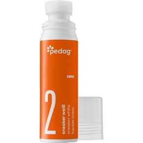 Pedag Sneaker White, Paint Polish Liquid to Restore White Leather, Sneaker Soles and Textiles, Bottle with Sponge Applicator, 2.5oz