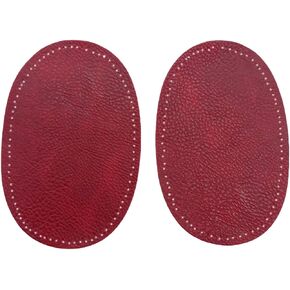 BeeSpring 2 Pieces Pu Leather Patch Sew on Patches Repir Elbow Knee for Clothes Clothing Accessories - Black