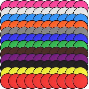 Mototo 180 Pieces Foldable Flying Disc Fans with Bag Folding Pocket Toy Set for Kids Fun Birthday Party Favors Summer Outdoor Activity Game Halloween Christmas, 12 Colors