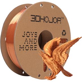 3DHoJor Silk PLA Filament 1.75 مم، PLA Filament 1.75 مم حرير لامع خيوط طابعة ثلاثية الأبعاد، بكرة من الورق المقوى 1 كجم (2.2 رطل)، دقة الأبعاد +/- 0.03 مم، تناسب معظم طابعات FDM (فضي معدني)