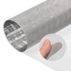 uxcell Stainless Steel Woven Wire Mesh, 16"x47" 304 Metal Screen Mesh Roll, 40 Mesh Wire Mesh Window Screen Mesh for Wall, Hole, Garden, DIY Project