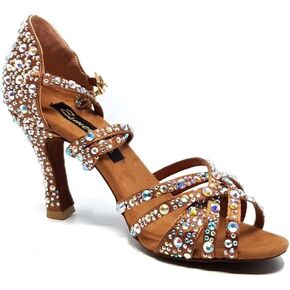 Esmaralda’s Dance Shoes - Heeled Women Latin Salsa Dance Shoes - Character Shoes - Tango Dance Shoes - Wedding Shoes - Ballroom - Professional Dancing Shoes - Flamenco - Practice Professional Dancing Shoes