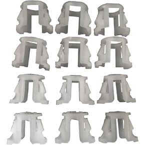 800-016 6 Each - 5/16 Inch 12388064 and 3/8 Inch 15638098 Fuel Line Fitting Retaining Clip Assortment Quick Connector fit for Chrysler GM, 12 Pack 800016