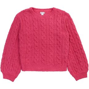 Splendid Girls' Fuzzy Cable Sweater