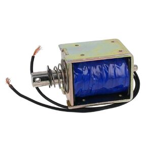 Heyiarbeit DC 12V 60N Push Pull Type Solenoid Electromagnet 0.36A 4.32W 10mm Stroke Open Frame Solenoid, Linear Motion, JF-1050B-12V