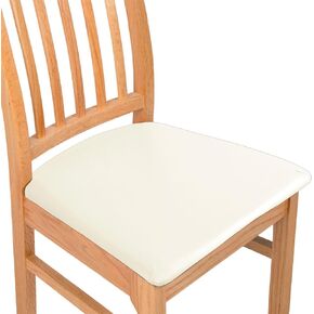 QPPIE Waterproof Dining Chair Cover Elastic Slipcovers, Jacquard Dining Room Chair Covers Set of 4, Removable Seat Covers for Chairs to Protect Kitchen Chairs 4 PC Round Beige