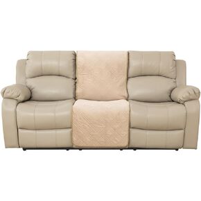 BOCTOPUG Velvet Recliner Chair Cover - Sofa Slipcover Waterproof Recliner Slipcover Sofa Cover Water Resistant Couch Cover for Dogs Pets (Beige, 30" Left)
