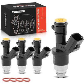 A-Premium Fuel Injectors Compatible with Honda CR-V 2010-2011, Civic 2013-2015, Accord 2008-2012 & Acura TSX 2009-2014, ILX 2013-2015, L4 2.4L, Gas, Set of 4
