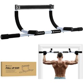 KAKICLAY Pull Up Bar for Doorway,2024 Upgrade Multi-Grip Hanging Bar for Home Gym, Max Capacity 440 lbs Multifunctional Portable Chin Up Bar - USA Original Patent, Designed, Shipped, Warranty