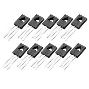 uxcell 10Pcs B772 Transistor TO-126 PNP 3 Pins PCB Through Hole Bipolar Transistor 30V 3A