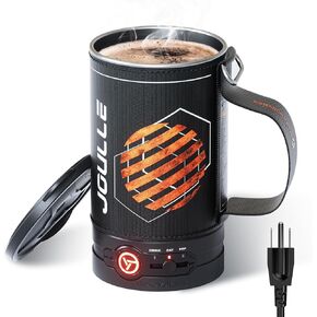 Joulle Kettle Pot, Multi-Functional Electric Camping Stove, 500 W Portable Travel Water Boiler, Non-propane Outdoor Cooking Gear for Car Camping, Vanlife, Overlanding, Ev, RV Trip