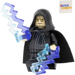 LEGO Star Wars: Emperor Palpatine Minifigure with Force Bolts and Bonus Tile (Figure 1.7 inches Tall)