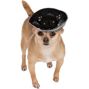 Rubies Pet Sombrero, Medium to Large, Gold and Black
