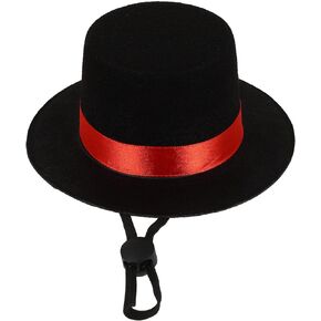 LUOZZY Pet Top Hat Graduation Dog Cat Hat Pet Costume Hat with Adjustable Strap for Medium and Large Dogs Puppy Pets Christmas Graduation Party Supplies