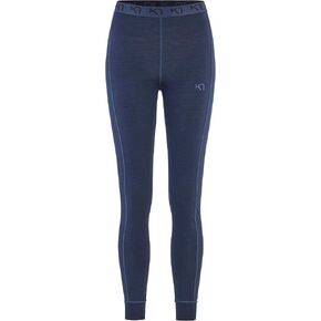 Kari Traa Klara High Waisted Base Layer Pants - 100% Merino Wool Thermal Pants, Royal, Medium in Kuwait