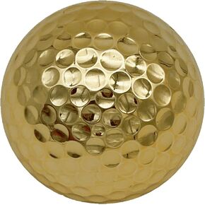 Aolowewin Golden Gold Golf Ball, Novelty Golf Ball for Gift Present and Display Decoration, 3 Layers Practice Golf Ball for Play