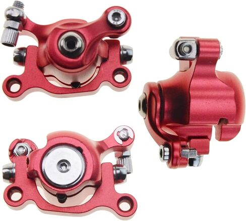 GOOFIT فرجار الفرامل الأحمر + 120 مم قرص الفرامل الدوارة الأمامية الخلفية لMBX10 MBX11 Moto Rear Mini Bike 47cc 49cc دراجة الجيب Goped Scooter Go-Kart دراجة نارية قرص Ebikes دراجة جبلية ودراجة رياضية in Saudi Arabia
