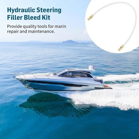 Homaisson Seastar Hydraulic Steering Bleed Kit, Hydraulic Steering Filler Bleed Kit, Bleed Kit, Leak Free Design, Durable PVC Tube, for Outboard Stern drive Inboard Hydraulic Steering Systems in Saudi Arabia