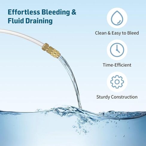 Homaisson Seastar Hydraulic Steering Bleed Kit, Hydraulic Steering Filler Bleed Kit, Bleed Kit, Leak Free Design, Durable PVC Tube, for Outboard Stern drive Inboard Hydraulic Steering Systems in Saudi Arabia