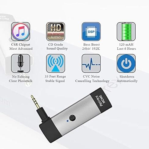 مستقبل محول بلوتوث Airfrex مع مقبس 2.5 مم لسماعات Sennheiser Momentum 2.0 على الأذن وفوق الأذن، محول موصل بديل لسلك سماعة الرأس Sennheiser Momentum 2.0 in Kuwait