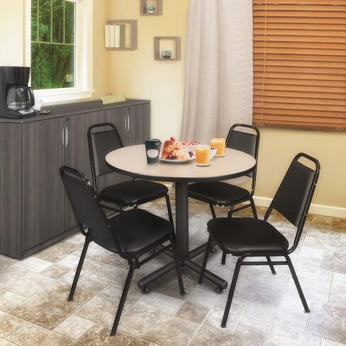 Regency Kobe 30-Inch Round Breakroom Table, Grey in Saudi Arabia