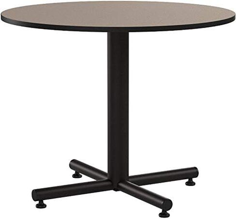 Regency Kobe 30-Inch Round Breakroom Table, Grey in Saudi Arabia