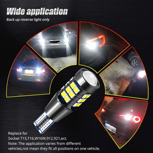 9-36V BA15S LED Bulbs 27-SMD 3030 Chip Super Bright 11561141 1003 1073 7506 LED Lamps for Back Up,Reverse,Brake,Tail,Rv Lights.Xenon White. (2-Pack) in Saudi Arabia