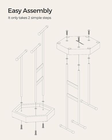 SONGMICS Mirror Jewelry Cabinet and Jewelry Holder Bundle, Jewelry Organizer, 47.2-Inch Tall Lockable Wall or Door Mounted Jewelry Armoire Organizer with Mirror, for Rings UJJC93W and UJJS03CB in Saudi Arabia