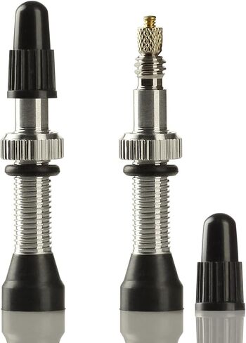 Tubeless Presta Valve Stem Kit for Bikes. Presta Valve Stems, Cores and Removal Tool. in Saudi Arabia