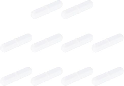 MECCANIXITY Magnetic Stirrer Mixer Stir Bar Rod 25mm(1") x7mm with Ring Shape PTFE Coating Magnet White for Laboratory 10Pcs in Saudi Arabia