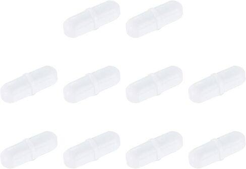 MECCANIXITY Magnetic Stirrer Mixer Stir Bar Rod 25mm(1") x7mm with Ring Shape PTFE Coating Magnet White for Laboratory 10Pcs in Saudi Arabia