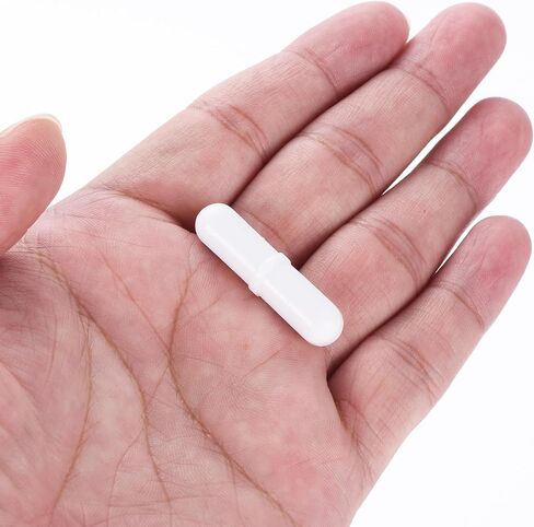 MECCANIXITY Magnetic Stirrer Mixer Stir Bar Rod 25mm(1") x7mm with Ring Shape PTFE Coating Magnet White for Laboratory 10Pcs in Saudi Arabia