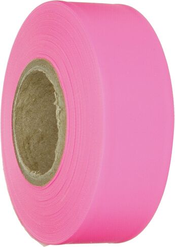 Brady Fluorescent Pink Flagging Tape for Boundaries and Hazardous Areas - Non-Adhesive Tape, 1.188" Width, 150' Length (Pack of 1) - 58354,Fluorescent Pink in Saudi Arabia
