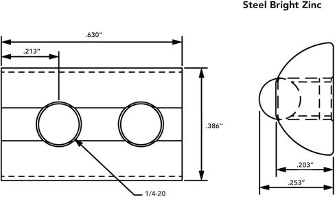8020, 3923, 10 Series 1/4-20 Steel Roll in T-Nut with Ball Spring - T Slot Accessories for Aluminum Extrusion - 80/20 Hardware Nuts (10) in Saudi Arabia