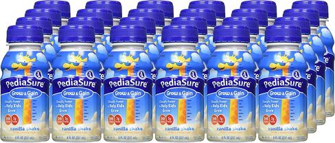 PediaSure Grow & Gain Kids' Nutritional Shake Vanilla Ready-To-Drink Bottles, 24 Pk./8 Fl. Ounce ., 192 Fl Ounce in Saudi Arabia