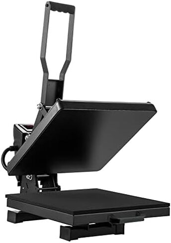 VEVOR Heat Press, 15x15 Power Heat Press Machine, Fast Heating, High Pressure Heat Press Machine for T-Shirt, Digital Industrial Sublimation Printer for Heat Transfer Vinyl, Easy to Use, Black in Saudi Arabia
