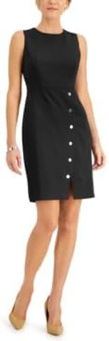 Kasper Women's Stretch Crepe Sleeveless Sheath Dress with Snapped Skirt in Saudi Arabia