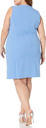 Kasper Women's Stretch Crepe Sleeveless Sheath Dress with Snapped Skirt in Saudi Arabia