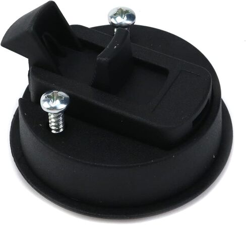 hevstil 2-pack أسود دافق سحب البطولات الاربع مزلاج البلاستيك الأسود جولة، أقفال Southco مدفونة سحب حلقة أقفال أقفال حلقة لليخوت والسفن أقفال باب البطولات الاربع المزدوجة لRVS in Kuwait